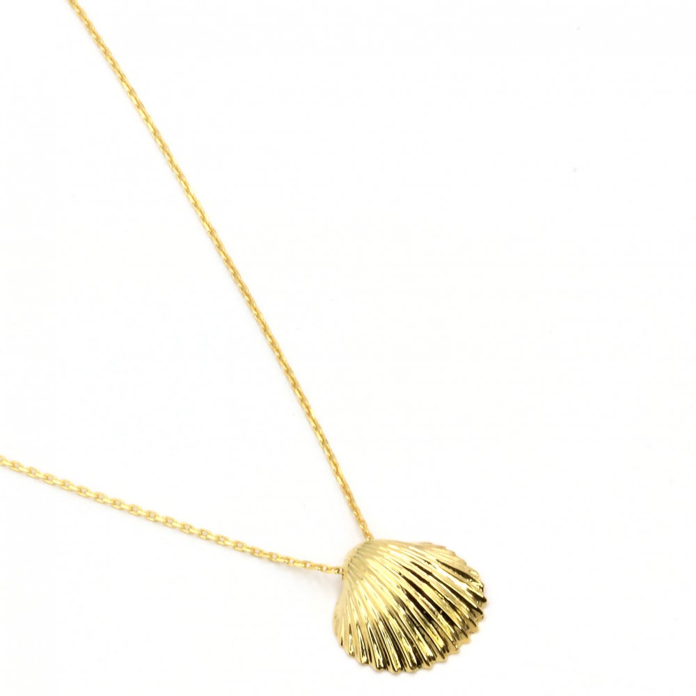 Gold plate Necklace - Shell summer time