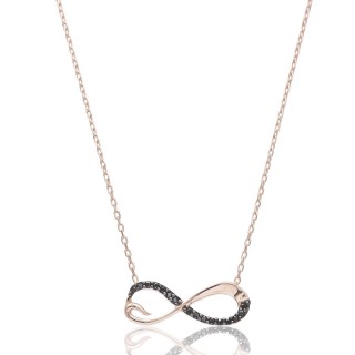 Infinite Necklace with sapphire stone style