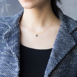 Silvery Necklace - Turquoise turtle Summer 2021-2022