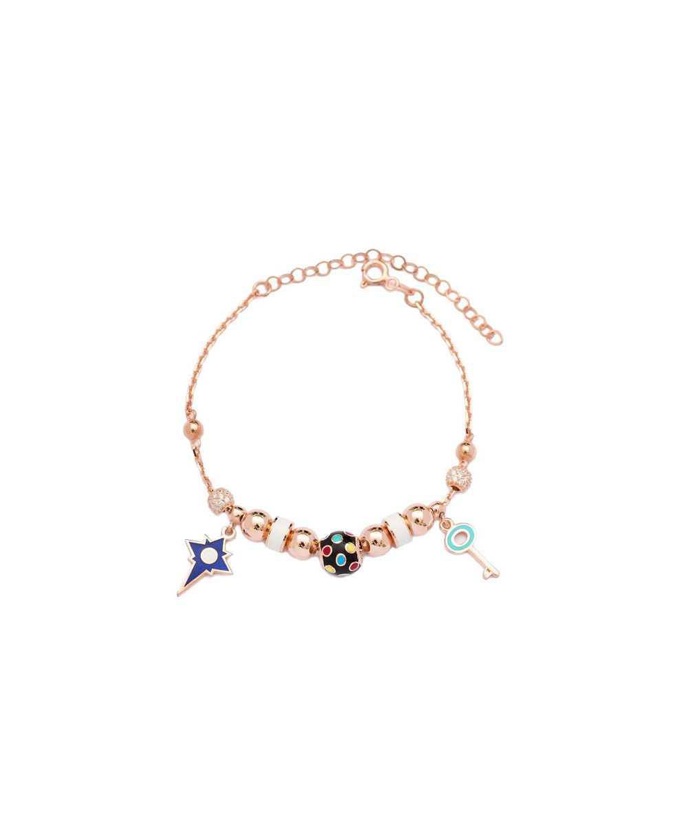 Bracelet avec perles étoile et clé