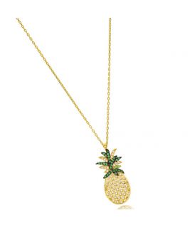 Necklace with pineapple and...