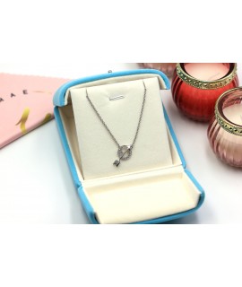 Necklace Silver arrow and ring pendant